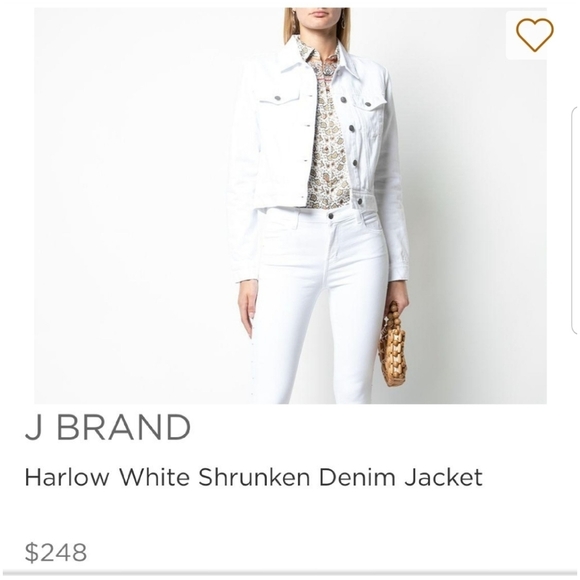 J brand white denim jacket ONE OF A KIND - Picture 1 of 10